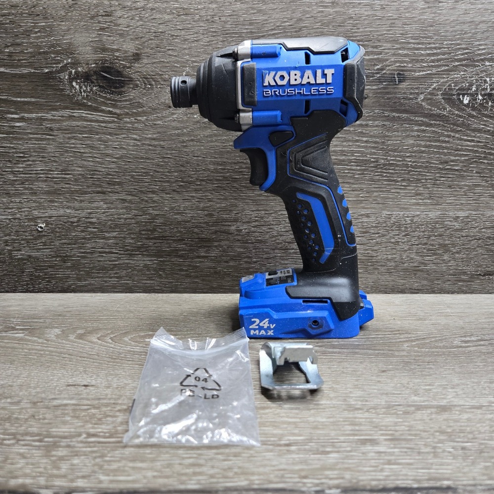 Kobalt KID 124B-03 Impact Driver 24V Max 1/4-in Brushless Blue Tool Only Tested